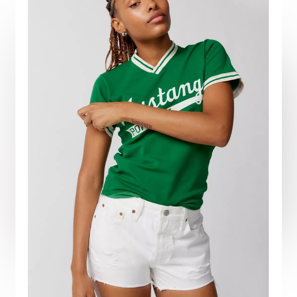 Levi’s 501 Original Cutoff Denim Short White